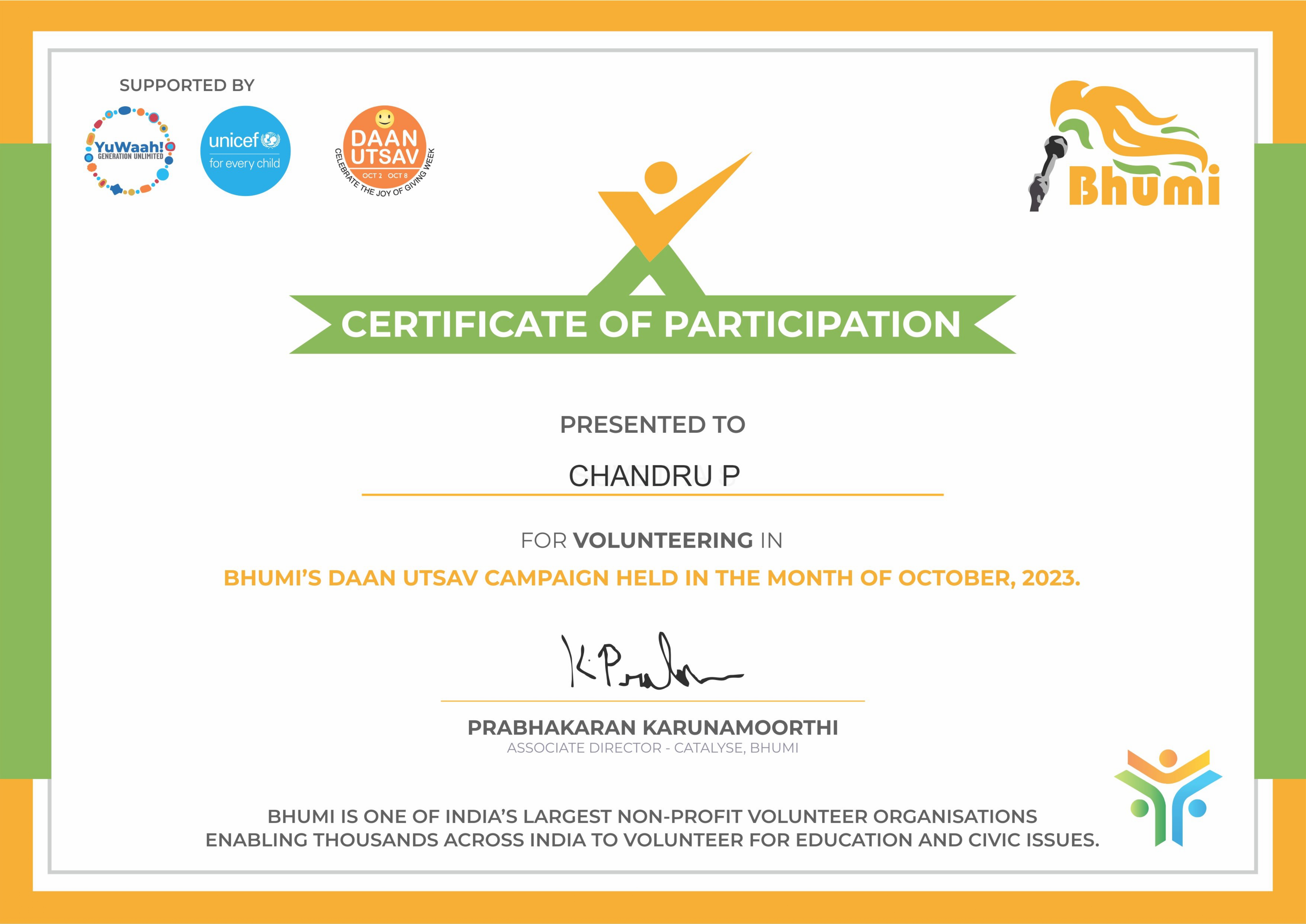 Bhumi Participation